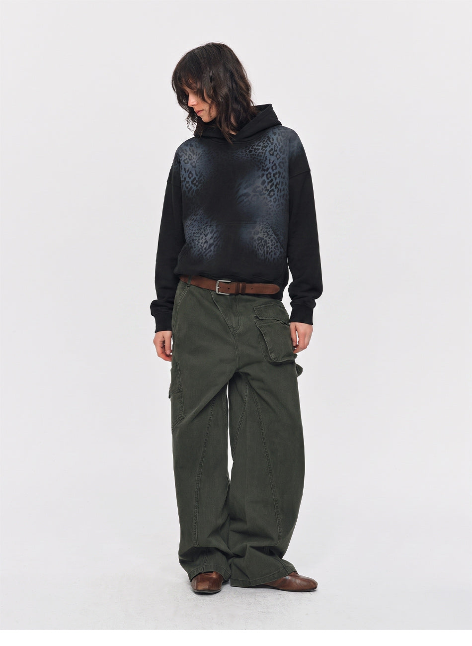 MADWITCH GRADIENT LEOPARD-PRINT HOODIE #27608