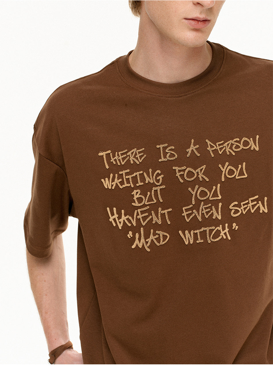 MADWITCH EMBROIDERED SHORT TEE #MD4327