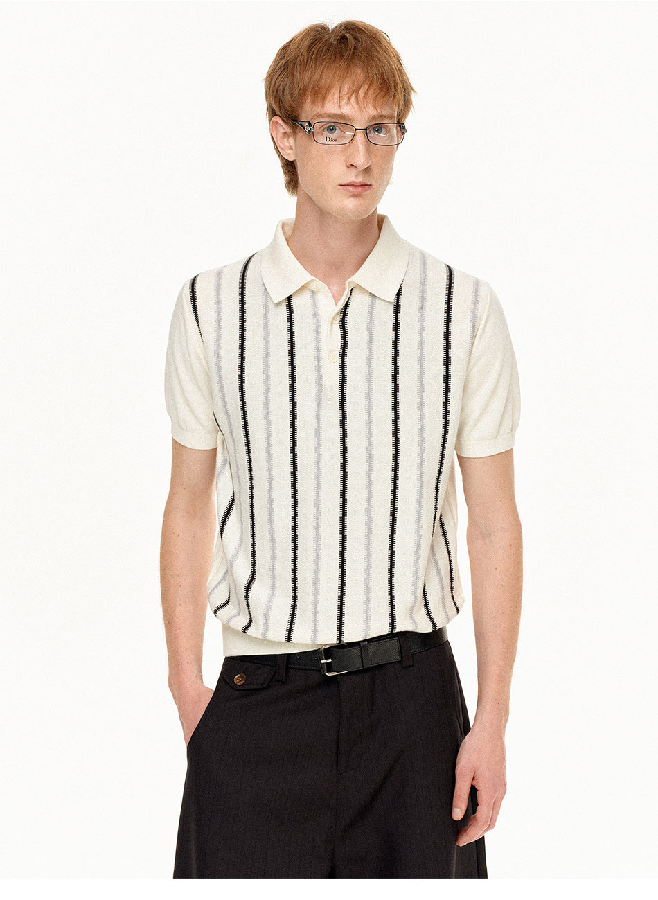 MADWITCH HERITAGE STRIPE POLO #MD27480