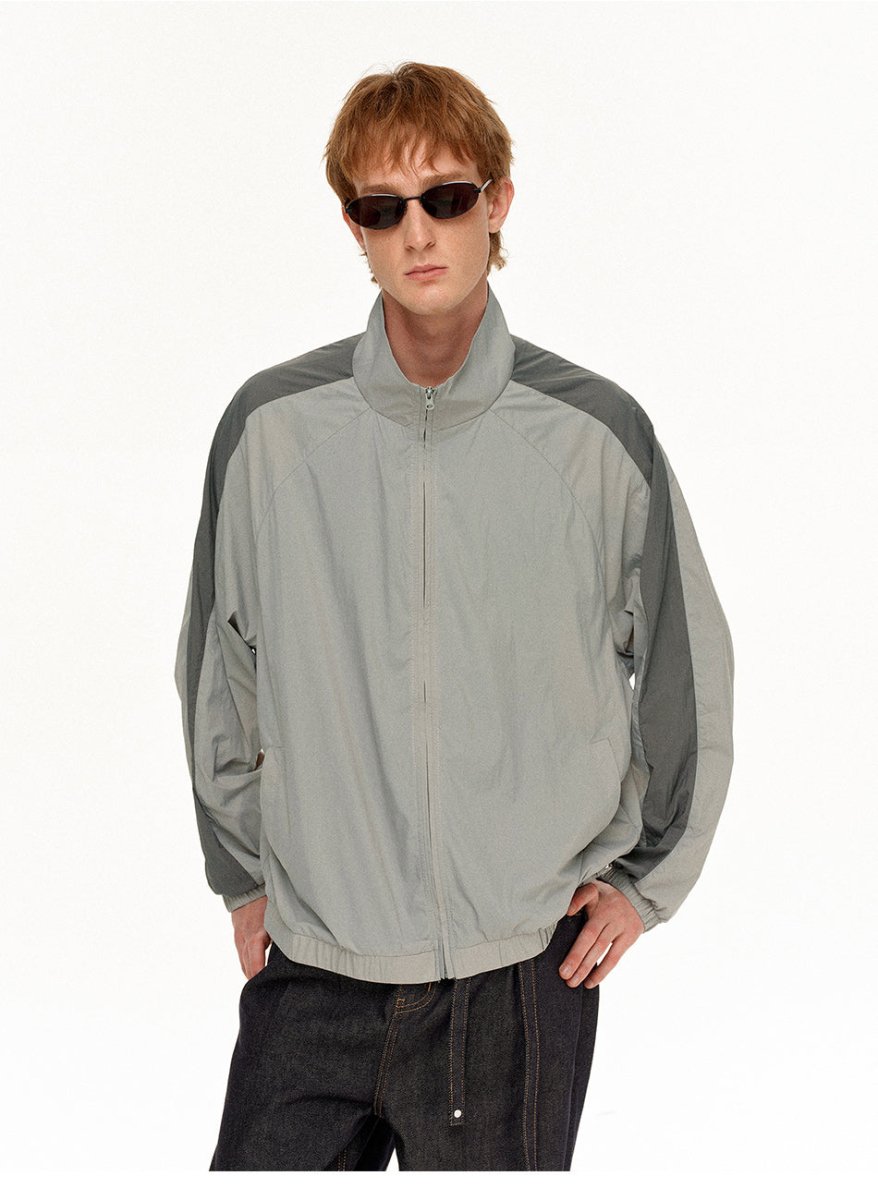 MADWITCH COLORBLOCK STAND COLLAR JACKET RW218 - MadWitch Store