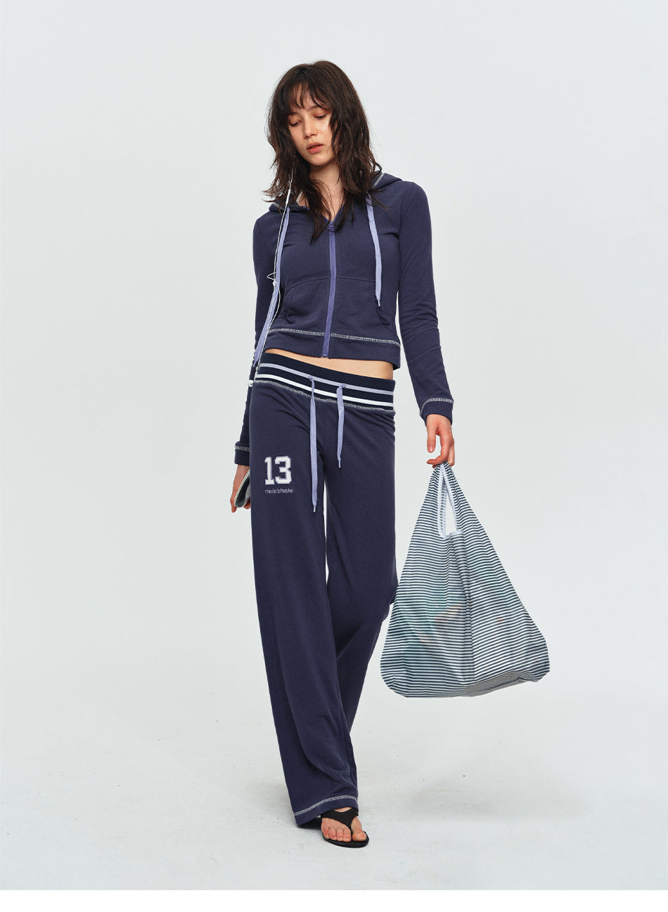 MADWITCH LOW-RISE GRAPHIC FLARED SWEATPANTS #L2026061