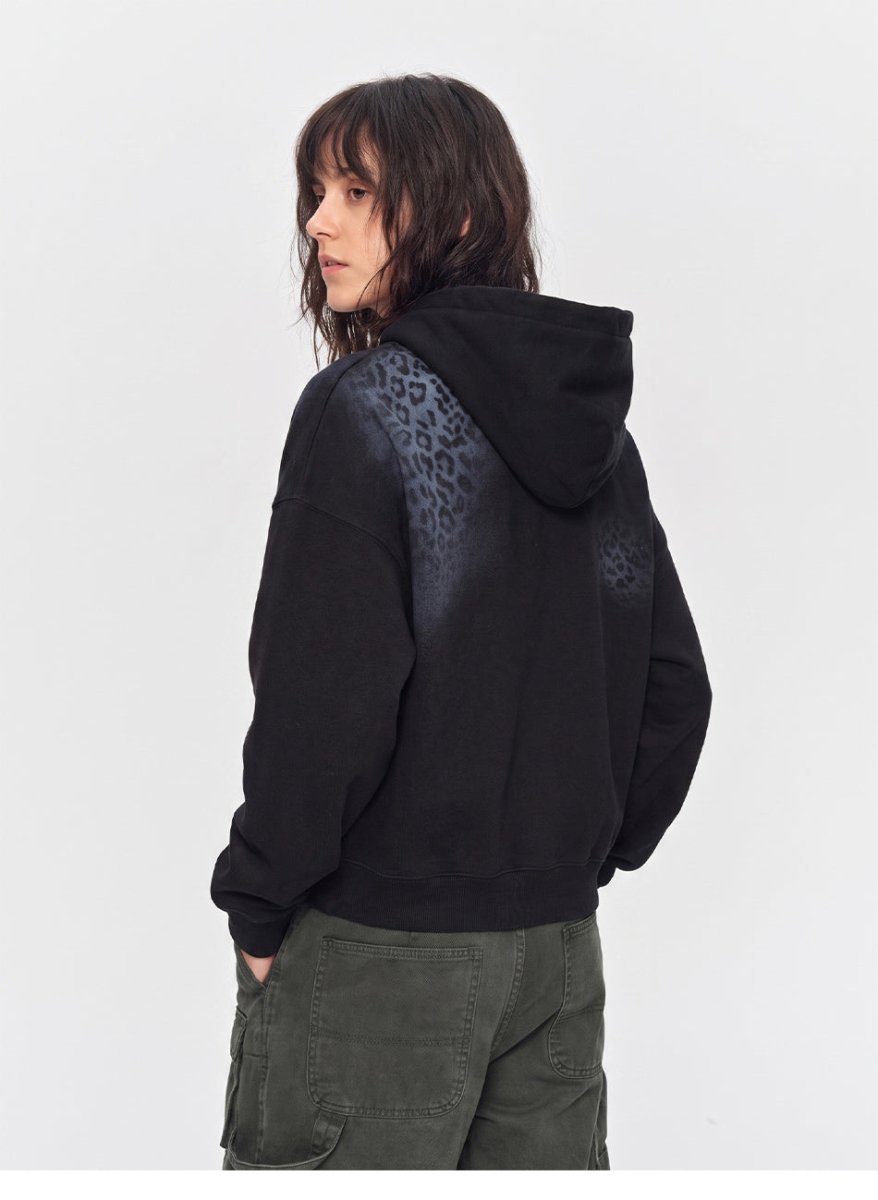 MADWITCH GRADIENT LEOPARD-PRINT HOODIE 27608 - MadWitch Store