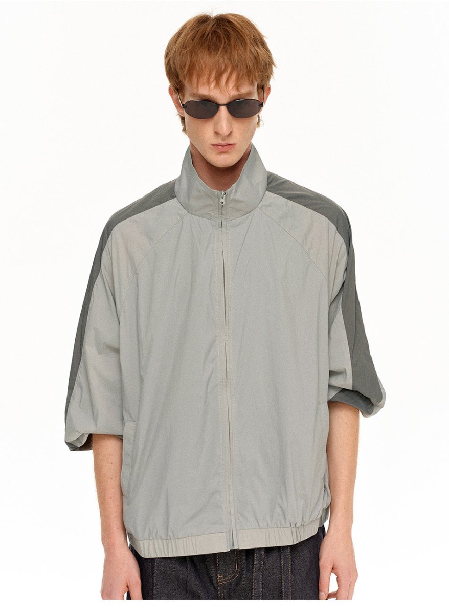 MADWITCH COLORBLOCK STAND COLLAR JACKET RW218 - MadWitch Store