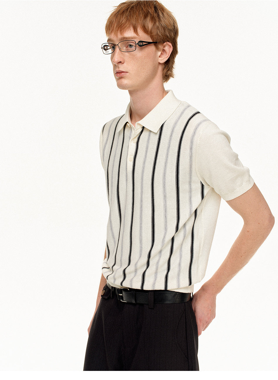 MADWITCH HERITAGE STRIPE POLO #MD27480