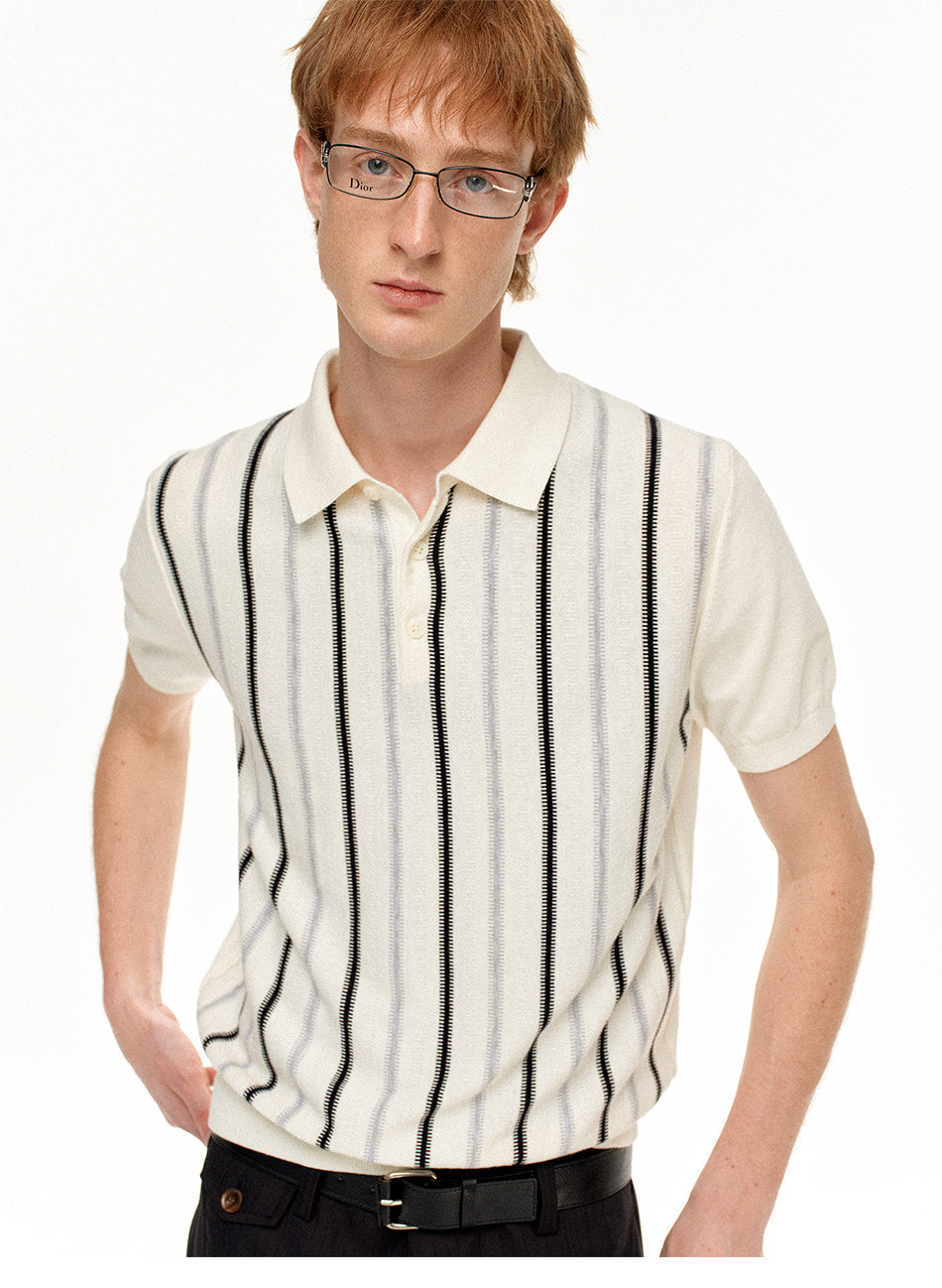 MADWITCH HERITAGE STRIPE POLO #MD27480