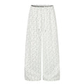 MADWITCH FLORAL-PRINT ELASTIC-WAIST WIDE-LEG PANTS #C1100