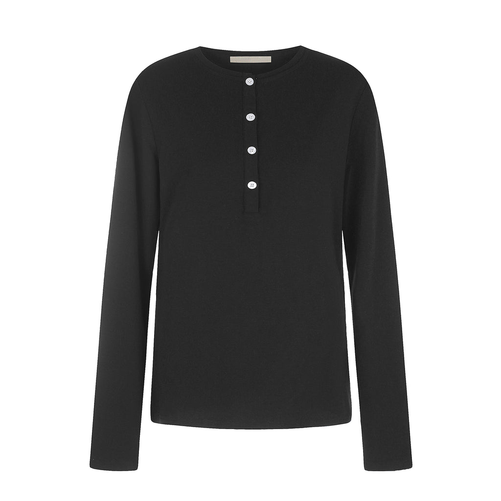 MADWITCH LIGHTWEIGHT LYOCELL-BLEND HENLEY SHIRT #TC155N