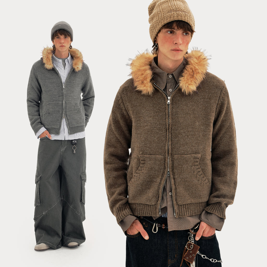 MADWITCH WOOL HOOD CARDIGAN #27428