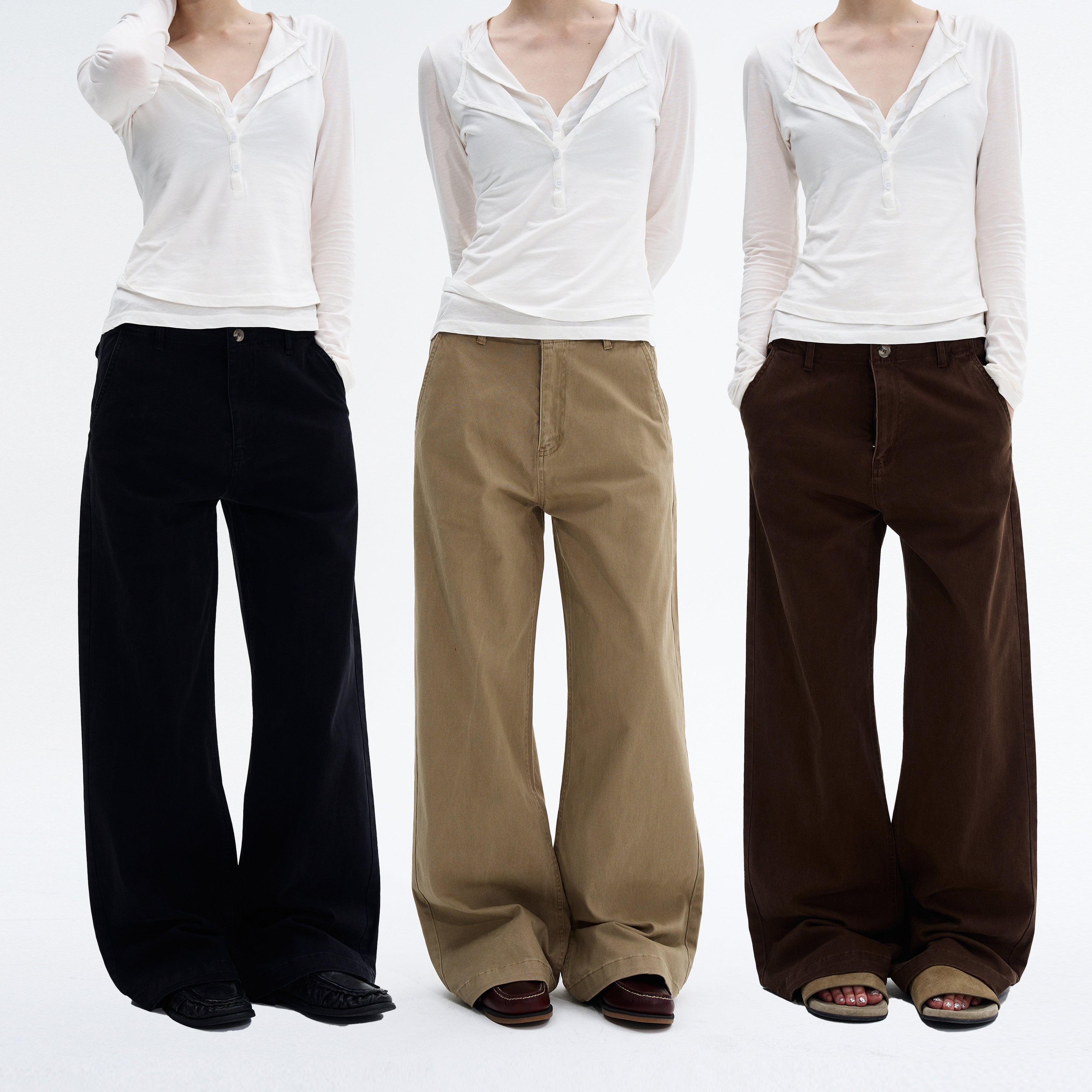 MADWITCH MINIMAL STRAIGHT PANTS #CK6902