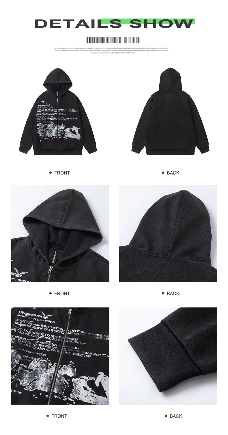 MADWITCH ZIP UP HOODIE #BC450M