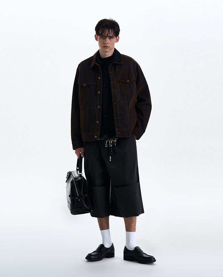 MADWITCH VINTAGE HEAVY-DUTY WORKWEAR JACKET #G6813
