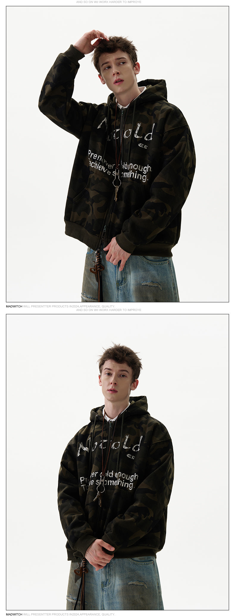 MADWITCH CAMOUFLAGE HOODIE #6902