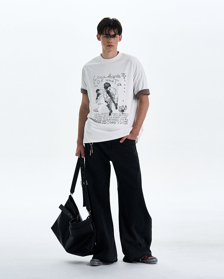 MADWITCH GRAFFITI PRINT TEE #T9503