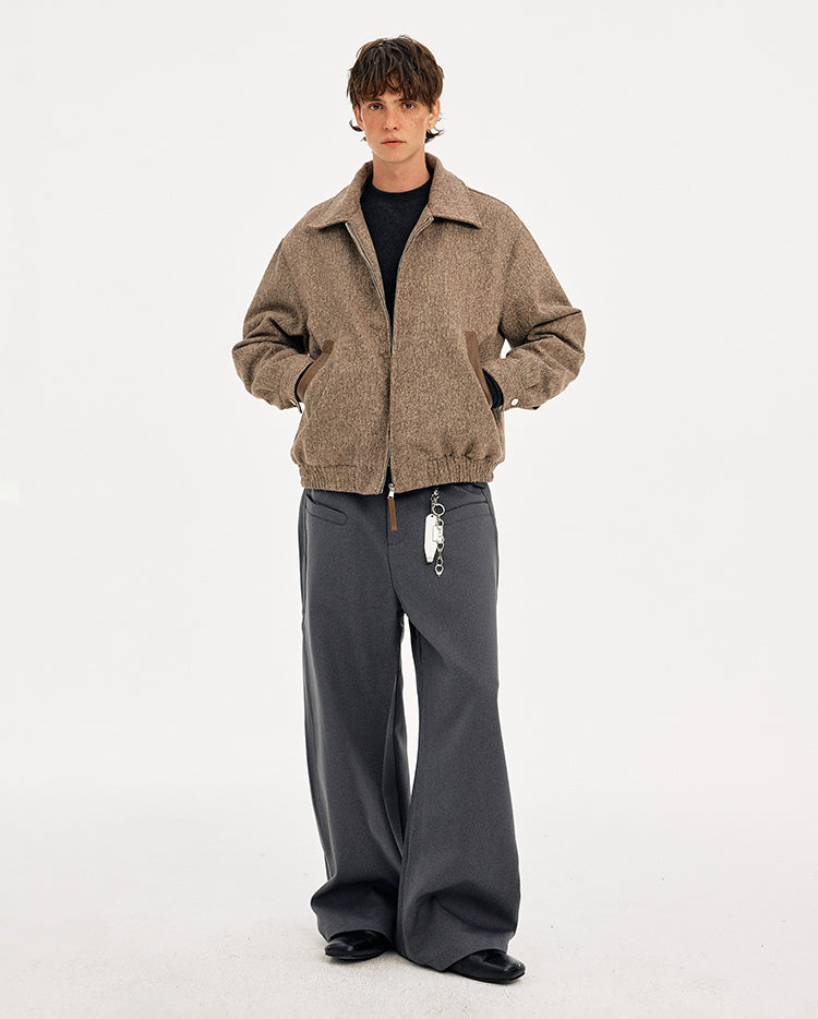 MADWITCH NOTCHED COLLAR QUILTED OVERCOAT #OY2557