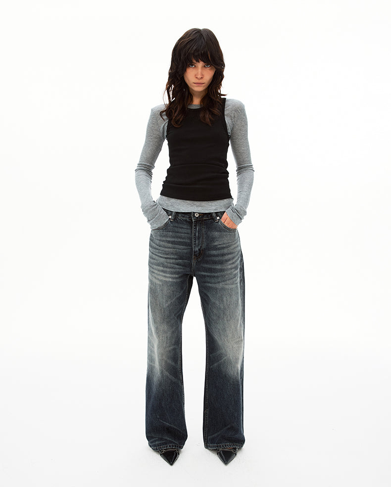 MADWIT RELAXED STRAIGHT PANTS #GP5586