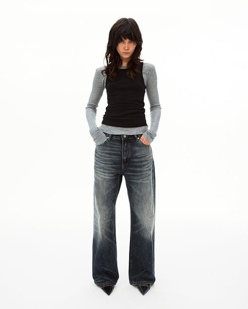 MADWIT RELAXED STRAIGHT PANTS GP5586 - MadWitch Store