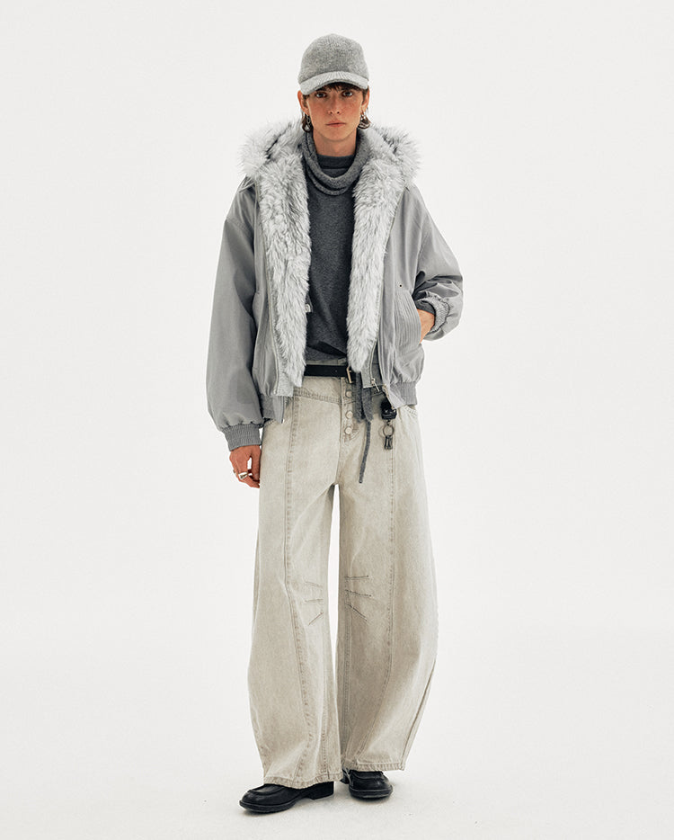 MADWITCH FAUX SHEAR PARKA #990919