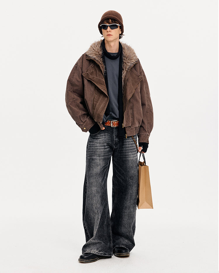 MADWITCH DECONSTRUCTED WASHED WORK JACKET #880630
