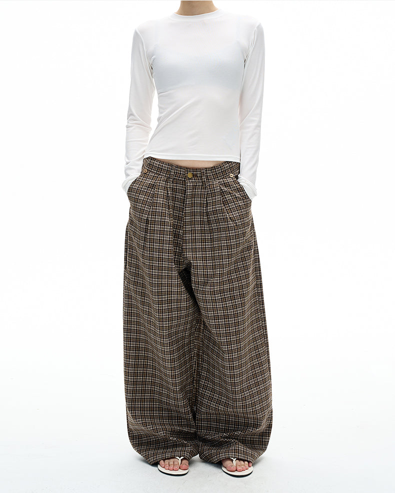 MADWITCH PLEAT TWEED PANTS #C950