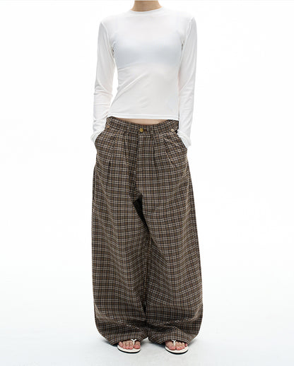 MADWITCH PLEAT TWEED PANTS #C950