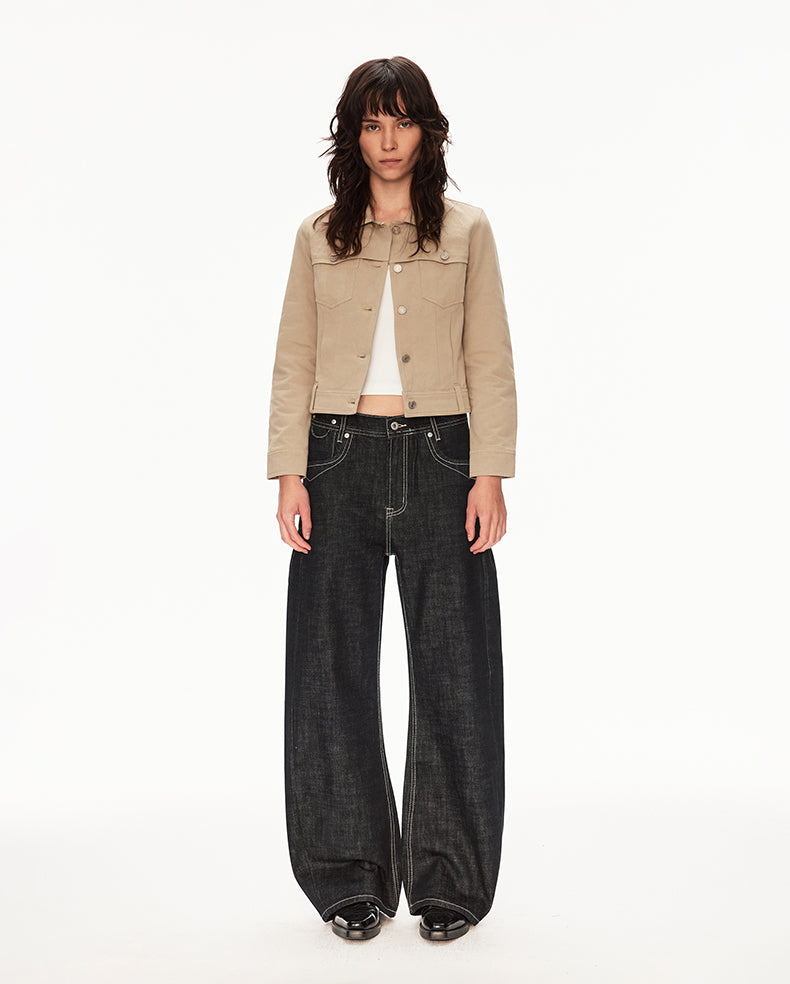 MADWIT VINTAGE RAW WIDE JEANS #GPC9782