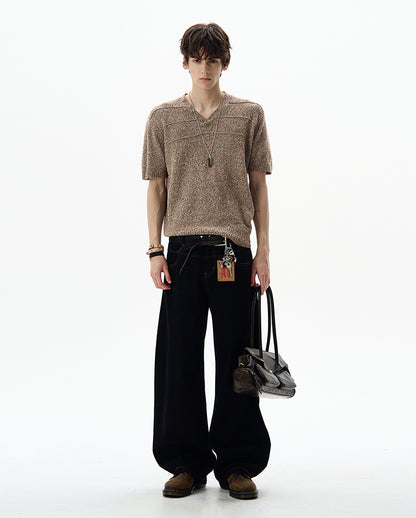 MADWITCH ELEGANT V-NECK TEE #YF897