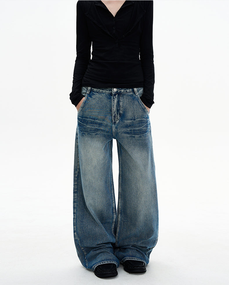 MADWITCH CRACK STRAIGHT DENIM #G6426