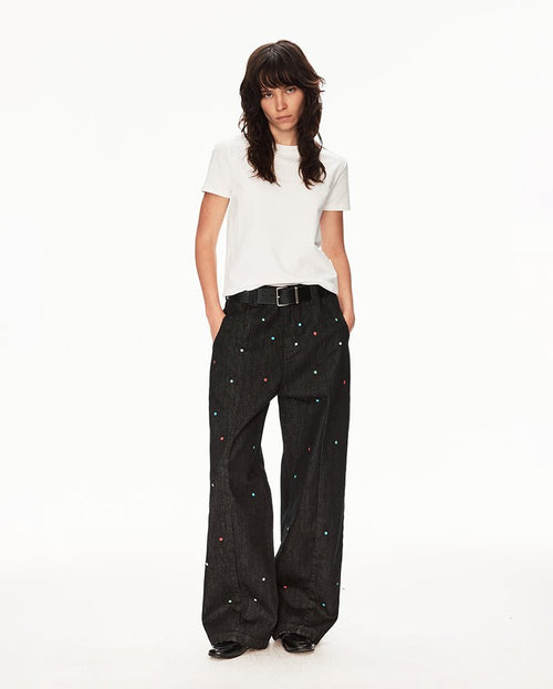 MADWIT POLKA DOT HIGH STREET JEANS WH0A130 - MadWitch Store