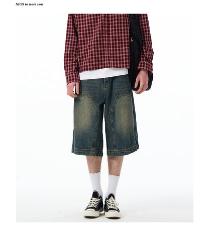 MADWITCH BAGGY SHORTS JEANS #RK56