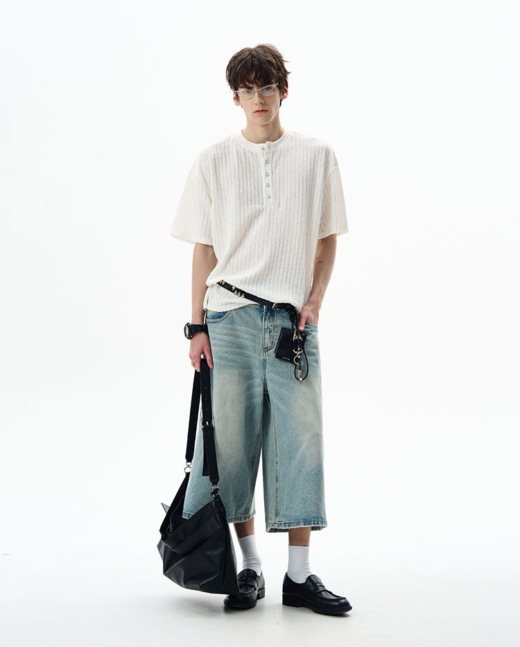 MADWITCH VINTAGE KNIT TEE #G1360
