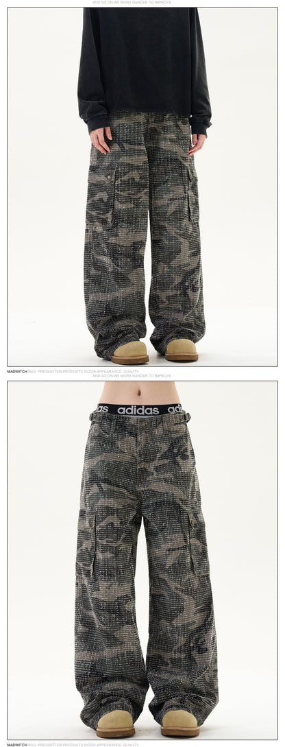 MADWITCH CAMO RELAXED CASUAL PANTS #CK3312