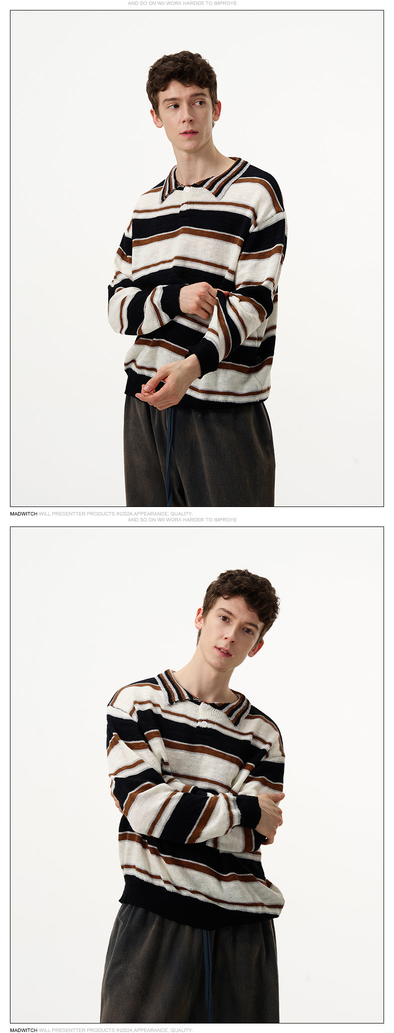MADWITCH KNITTED VINTAGE SWEATER #81123