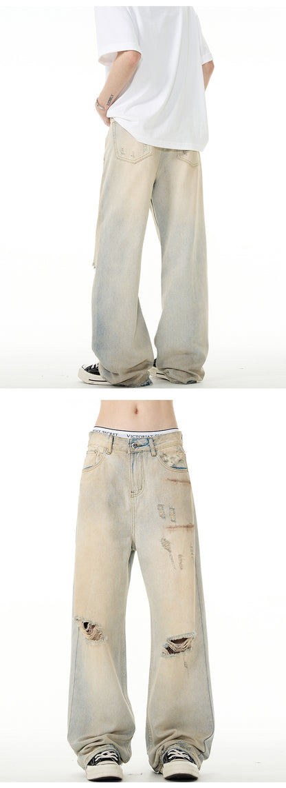 MADWITCH WASTELAND STYLE RIPPED JEANS #DCFX020