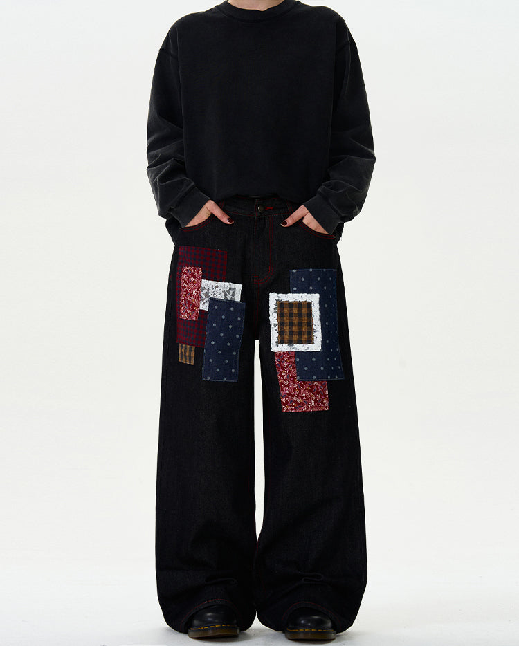 MADWITCH PATCHWORK ORIGINAL DENIM JEANS #WHOA077