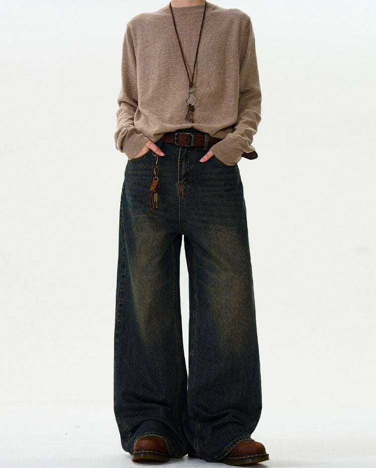 MADWITCH VINTAGE LOOSE-FIT JEANS #K3350