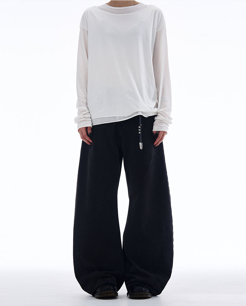 MADWITCH SCIMITAR-STYLE CASUAL JEANS #G6661
