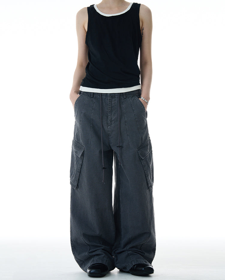 MADWITCH MULTI-POCKET CARGO PANTS #CK6616