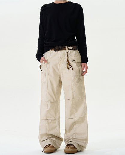 MADWITCH STRAIGHT-LEG CARGO PANTS #F9028