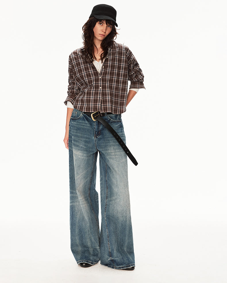 MADWIT HIGH STREET WIDE JEANS #DR8812