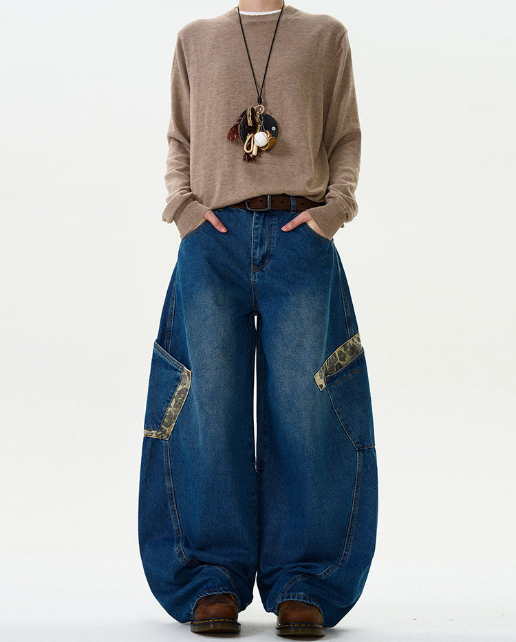 MADWITCH CAMOUFLAGE PATCHWORK PANTS #L467