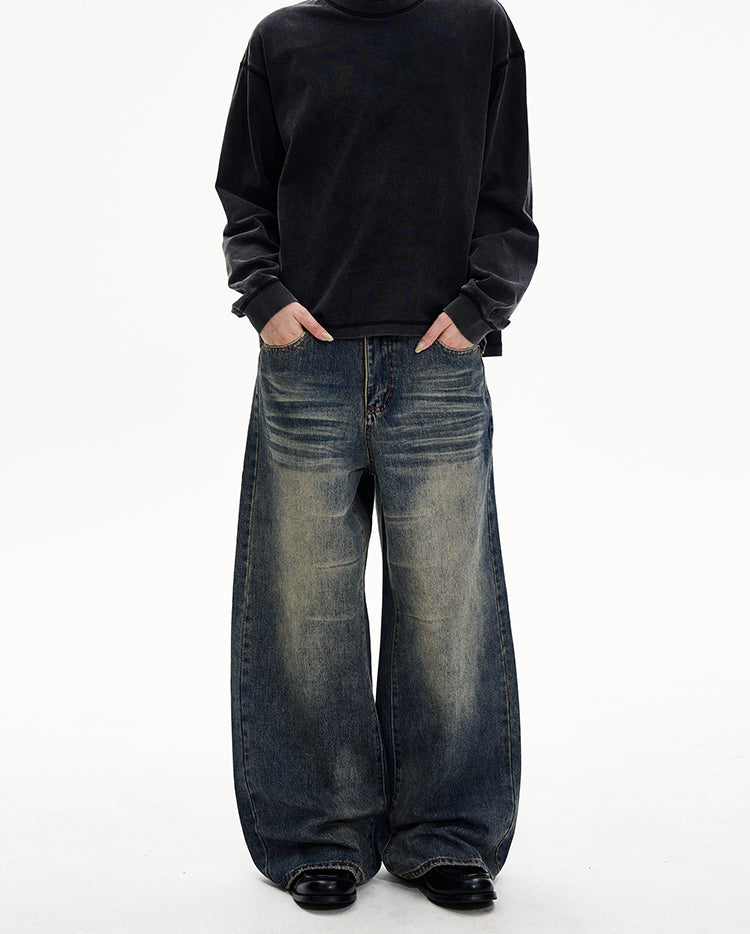 MADWITCH VINTAGE WIDE JEANS #8612