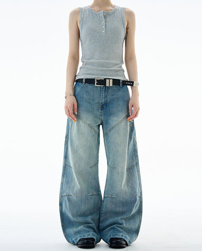 MADWITCH SLUB WASH DENIM PANTS #G6847