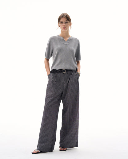 MADWITCH CLEAN FIT KNIT T-SHIRT #M6113