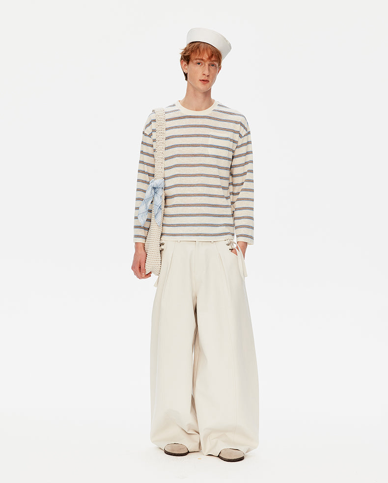 MADWIT WIDE DRAPED TROUSERS #56013K