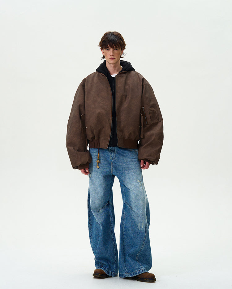 MADWITCH VINTAGE LAYERED JACKET #MY8011