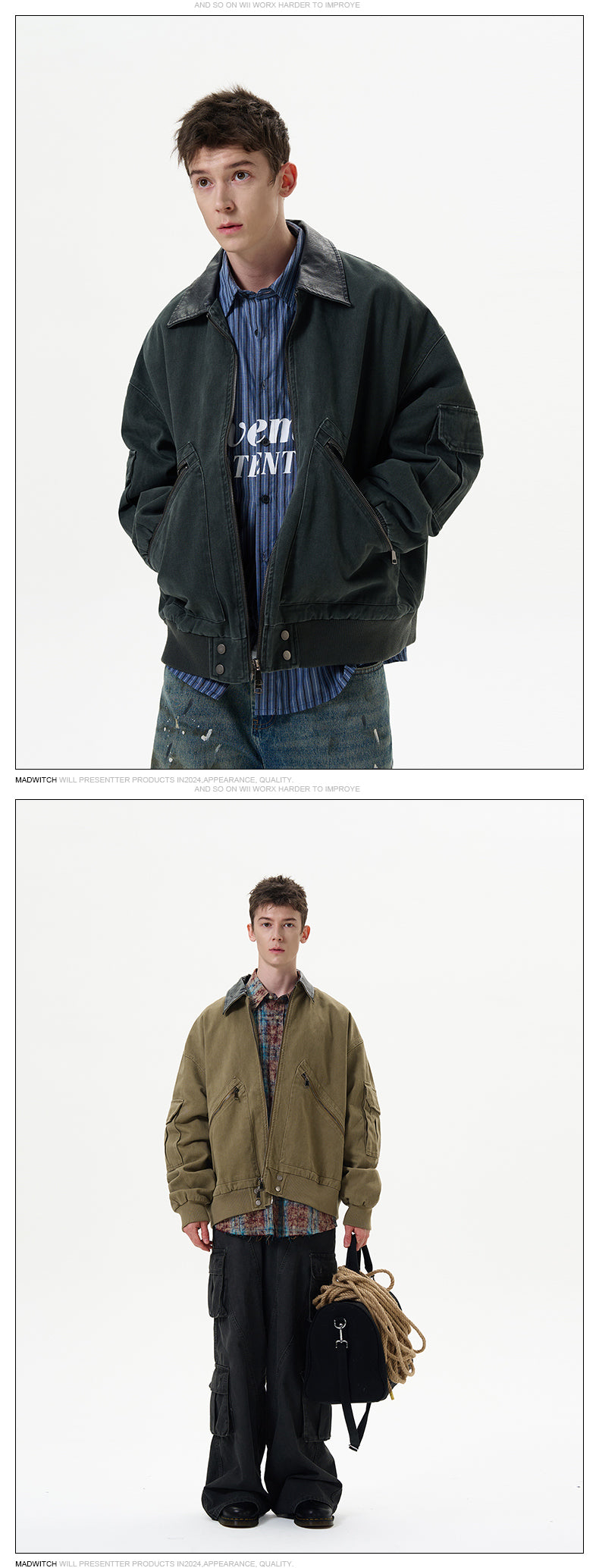 MADWITCH WASHED WORKWEAR JACKET #1155