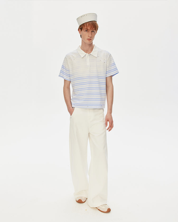 MADWITCH FADED STRIPE TEE #AW26004