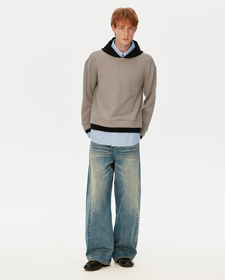 MADWITCH FAUX HOODED SWEATSHIRT #26012