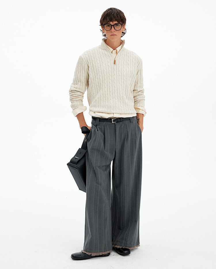 MADWITCH RETRO CABLE KNIT SWEATER #3009