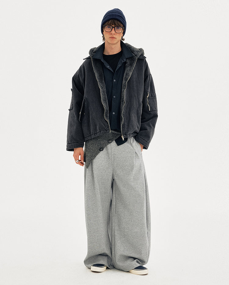 MADWITCH FAUX HOOD PARKA #MY128